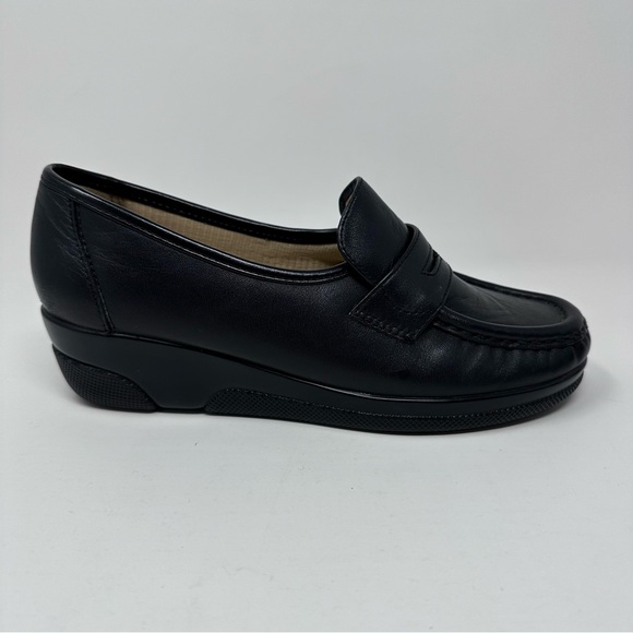 Softspots Women’s Shoes 7M Casual Slip On 103801 Black Leather - Picture 4 of 11